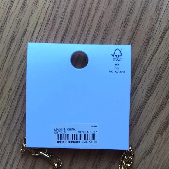 Madewell NWT Shiny Mixed Chain Choker Necklace - Picture 5 of 8